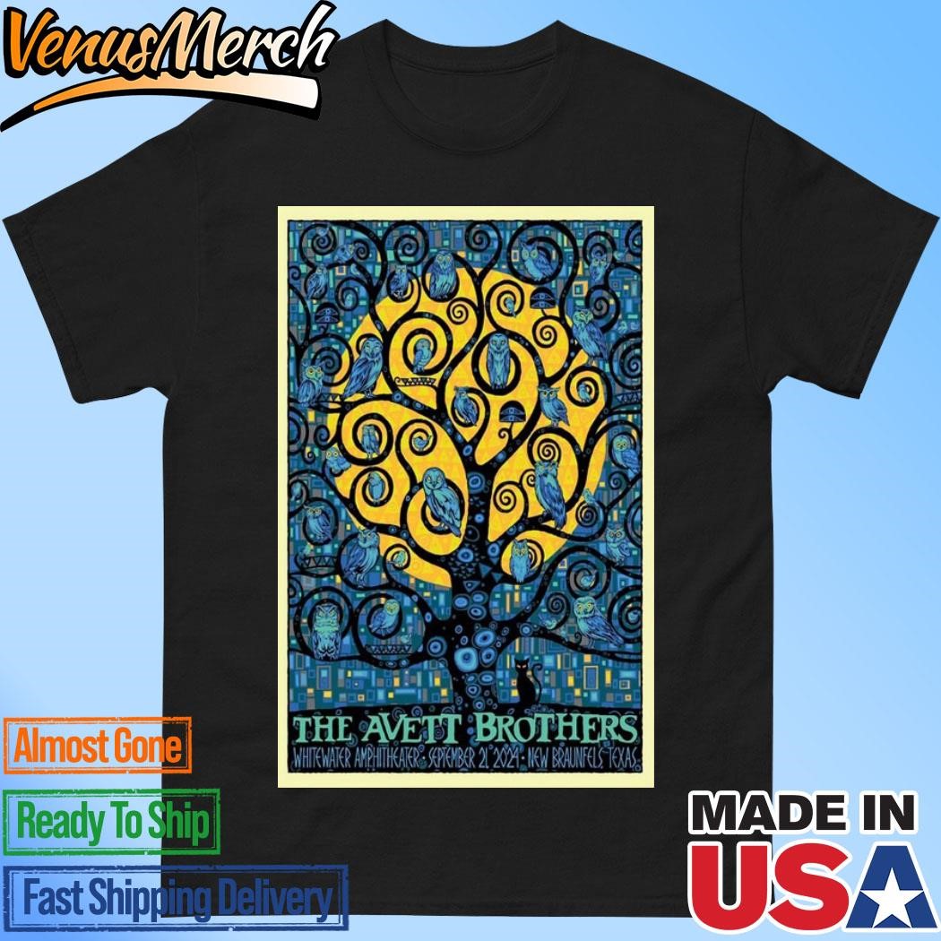 Official The Avett Brothers September 21 2024 Whitewater Amphitheater, New Braunfels, TX Poster Shirt