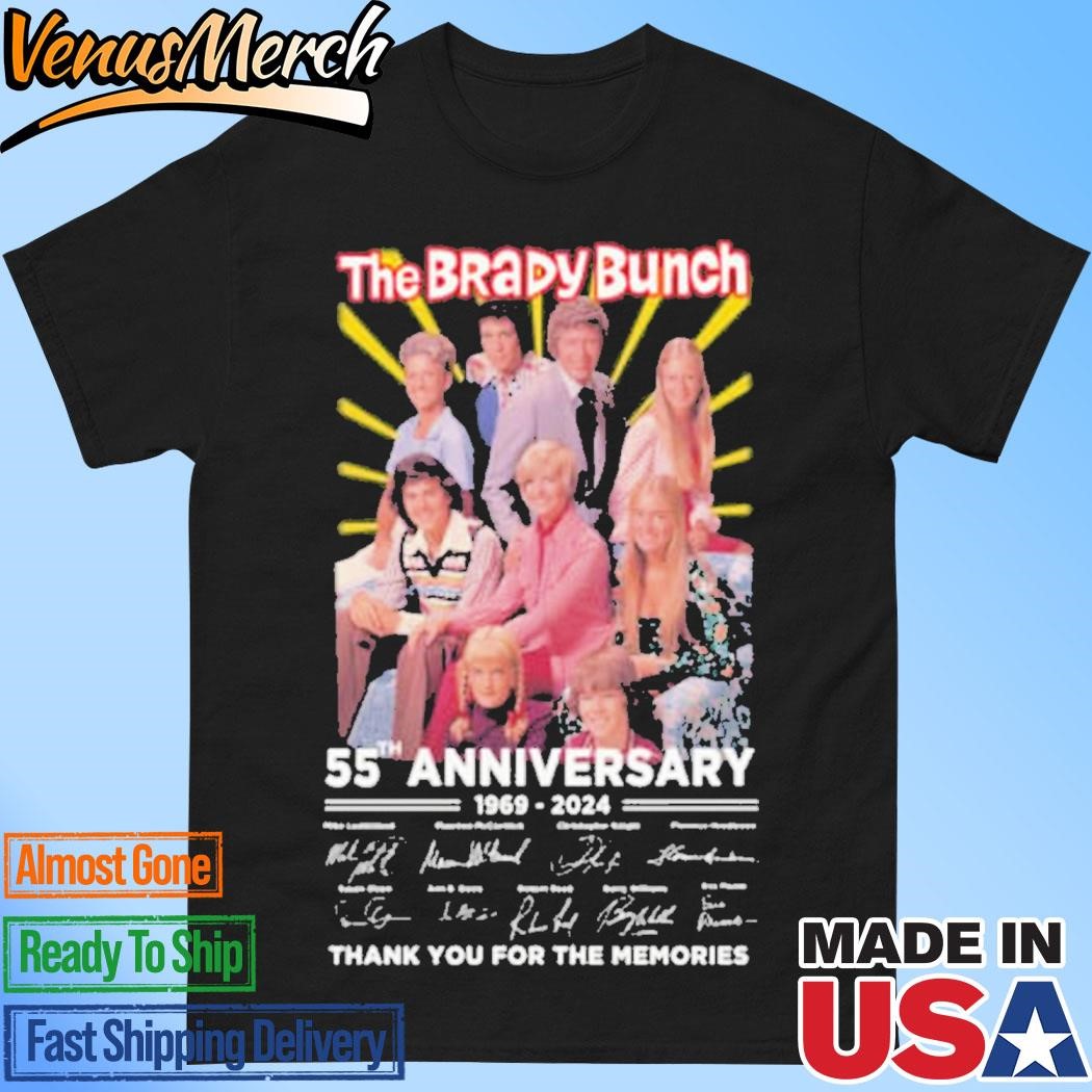 Official The Brady Bunch 55th Anniversary 1969-2024 Thank You For The Memories T-Shirt