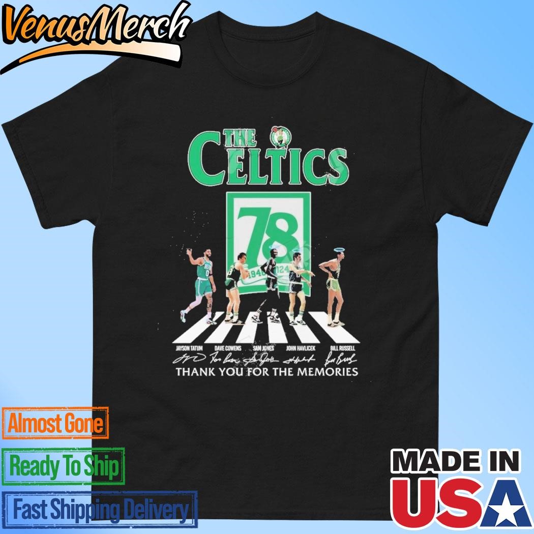 Official The Celtics 78 Years Of 1968-2024 Boston Celtics Thank You For The Memories T-Shirt