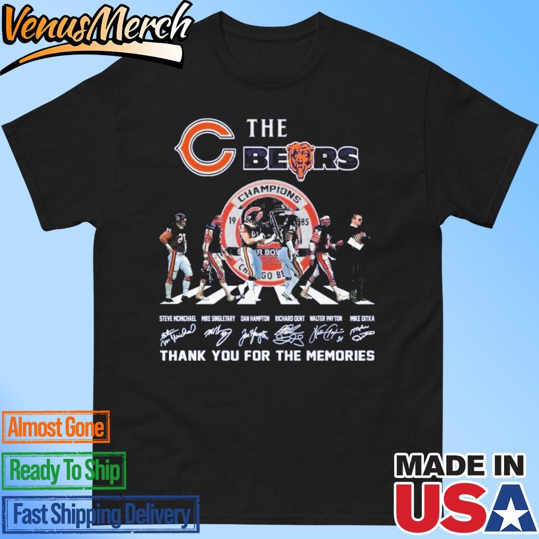 Official The Chicago Bears Champions Thank You For The Memories T-Shirt