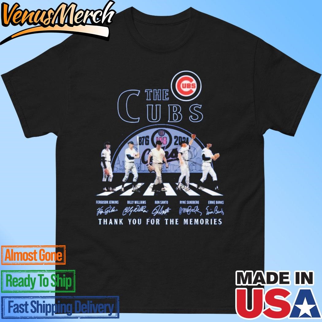 Official The Cubs 148 Years Of 1876-2024 Thank You For The Memories T-Shirt