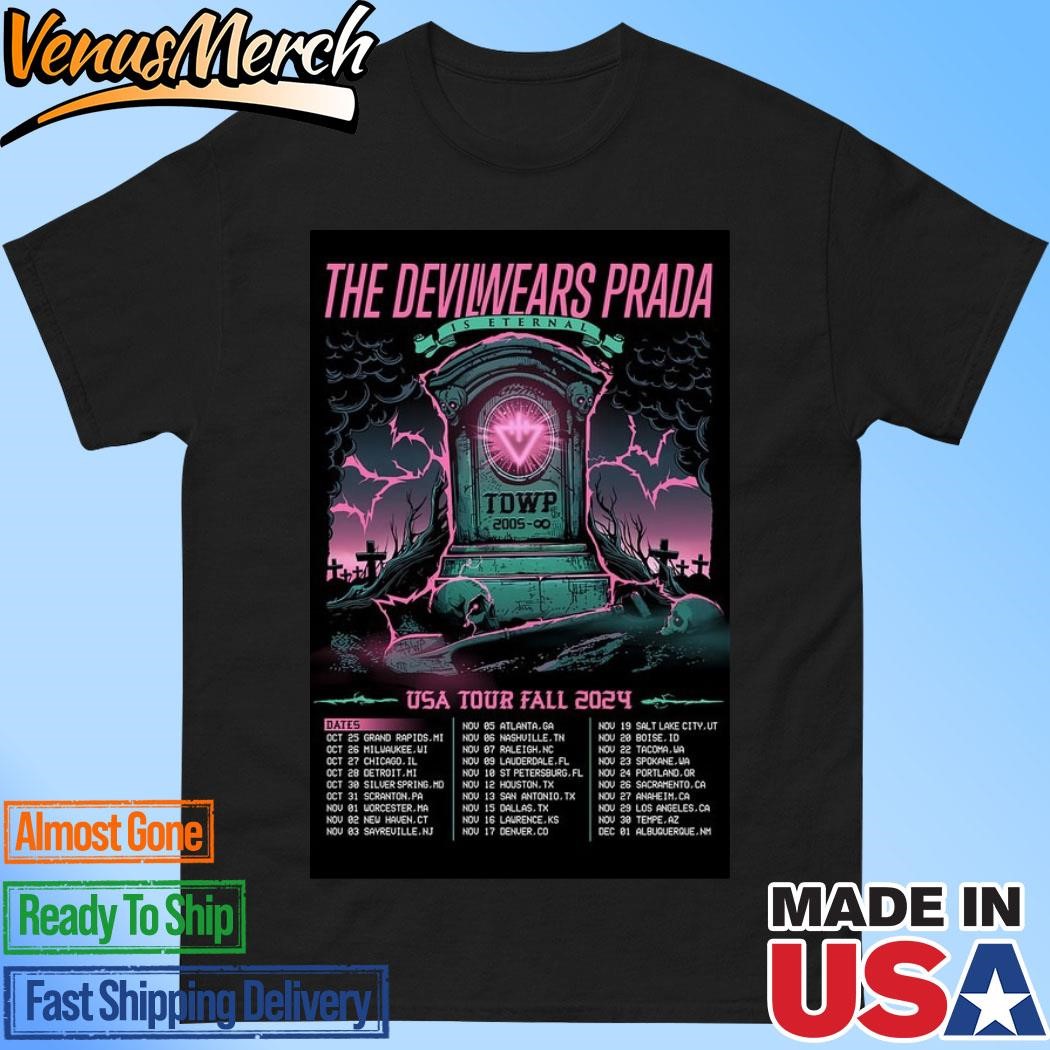 Official The Devil Wears Prada USA Tour Fall 2024 Poster Shirt