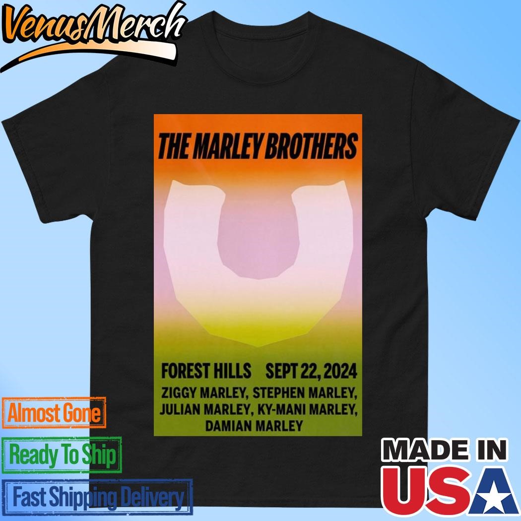 Official The Marley Brothers September 22, 2024 Tour Forest Hills Poster Shirt