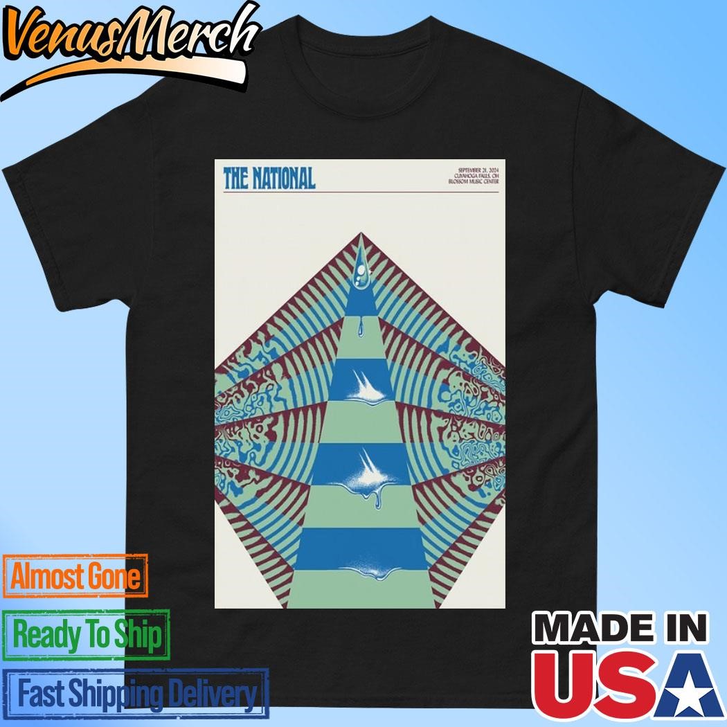 Official The National Sept 21 2024 Blossom Music Center In Cuyahoga Falls OH Poster Shirt