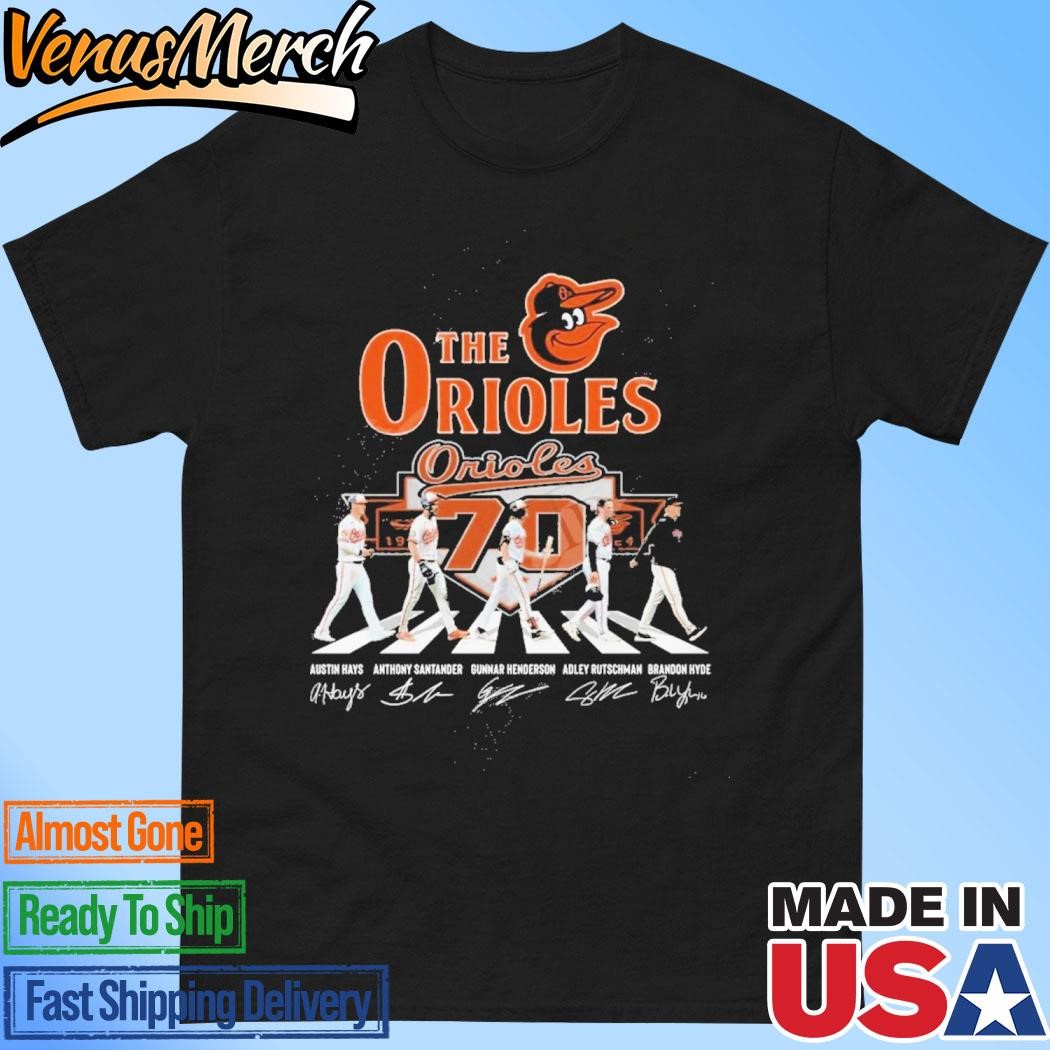 Official The Orioles 70 Years Of 1954-2024 Baltimore Orioles T-Shirt