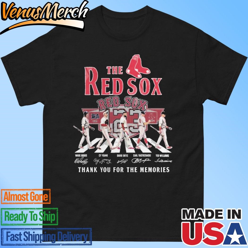 Official The Red Sox 123 Years Of 1901-2024 Thank You For The Memories T-Shirt