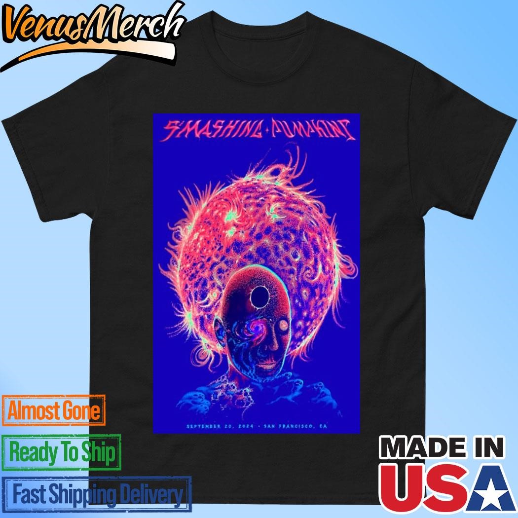 Official The Smashing Pumpkins September 20 2024 Live At San Francisco CA Concert Tour Poster Shirt