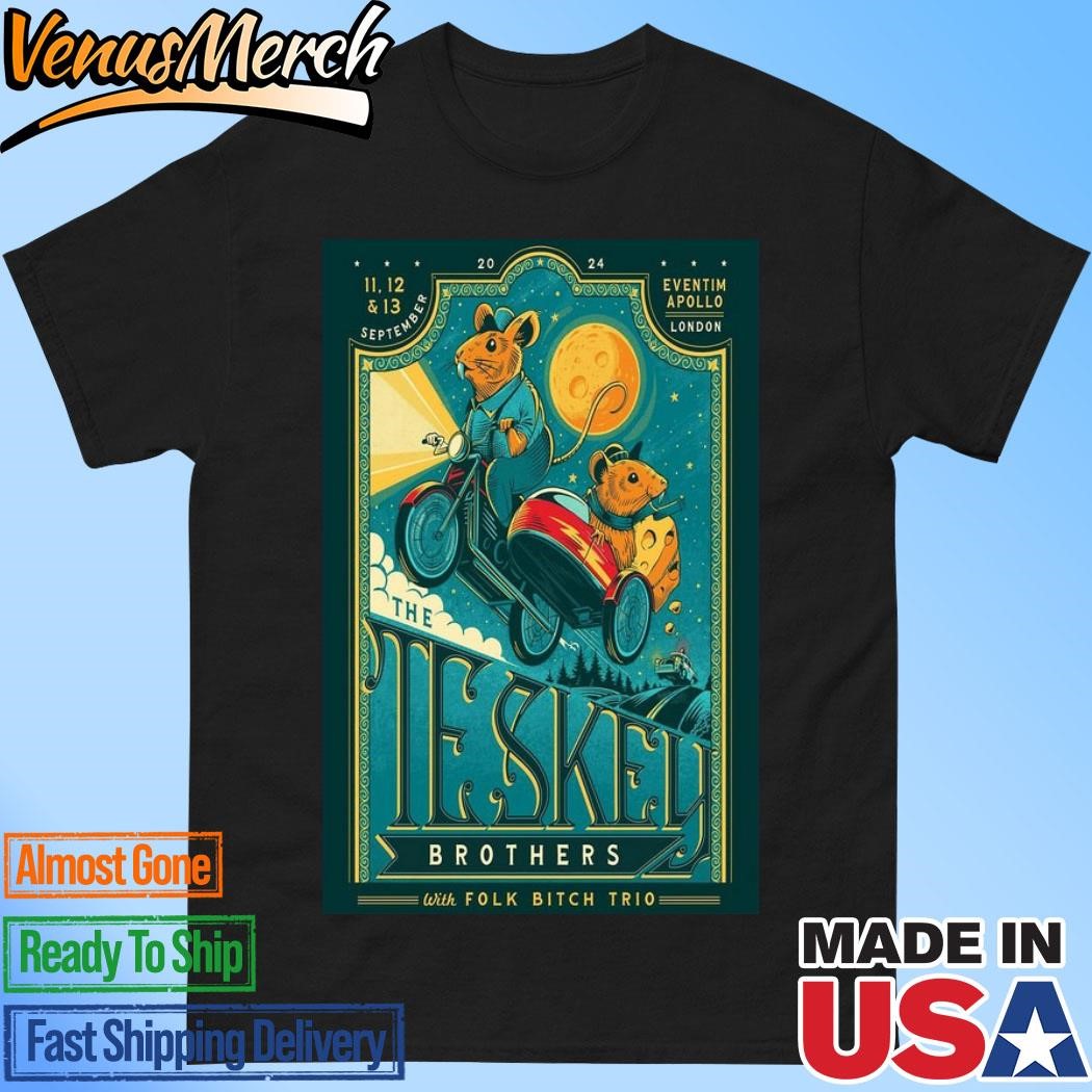 Official The Teskey Brothers At Eventim Apollo On September 11-13 2024 Show Poster Shirt