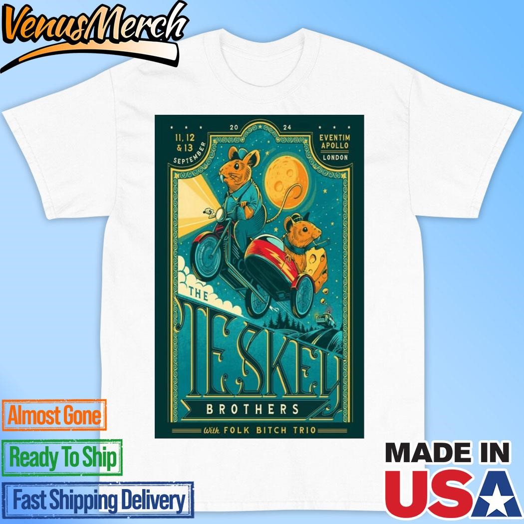 Official The Teskey Brothers Show At Eventim Apollo On Sep 11-13 2024 Poster Shirt