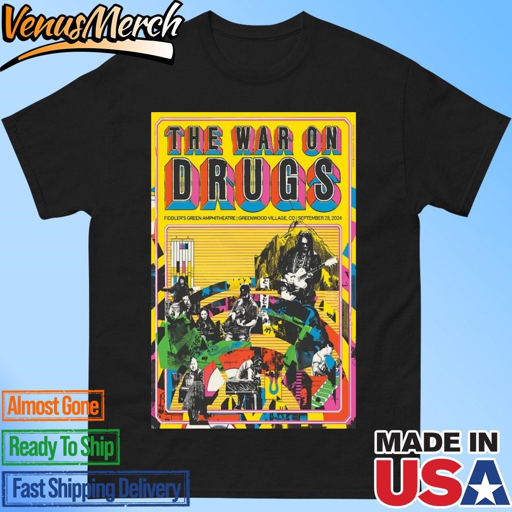 Official The War On Drugs September 28 2024 Fiddler's Green Amphitheatre Greenwood Village CO Poster Shirt