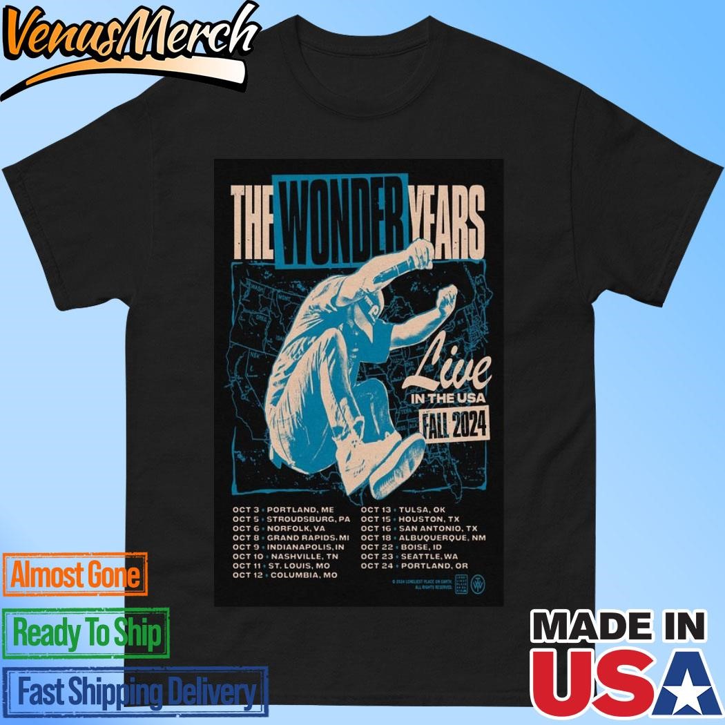 Official The Wonder Years Live In The USA Fall 2024 Poster Shirt