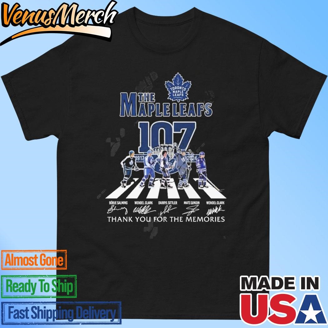 Official Toronto Maple Leafs 107th Anniversary 1917-2024 Thank You For The Memories T-Shirt