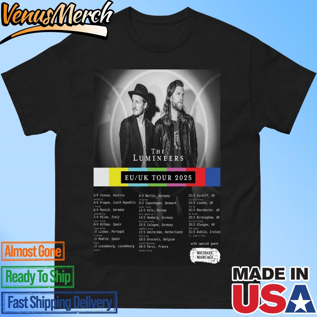 Official Tour EU UK 2025 The Lumineers Michael Marcagi Poster Shirt