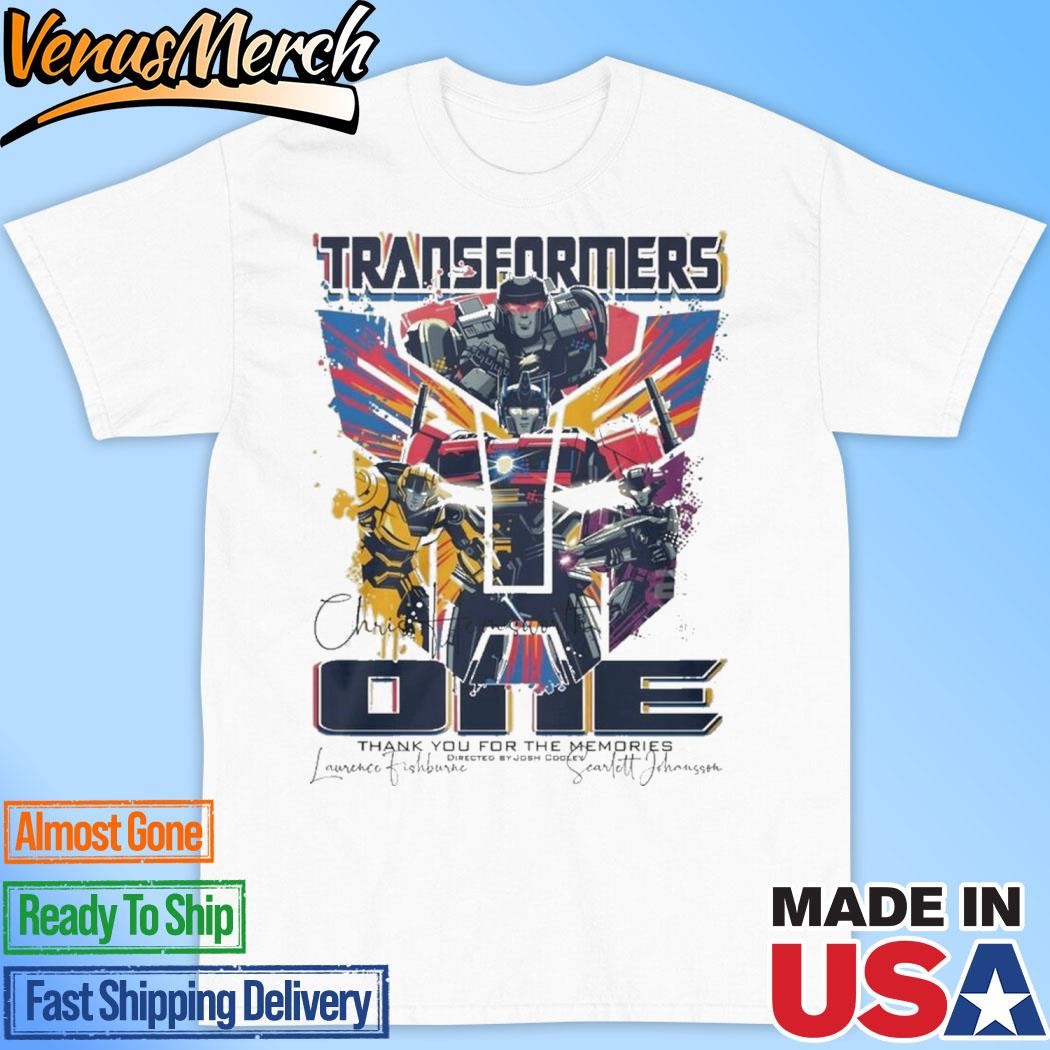 Official Transformers One 2024 Thank You For The Memories Signature Unisex T-Shirt