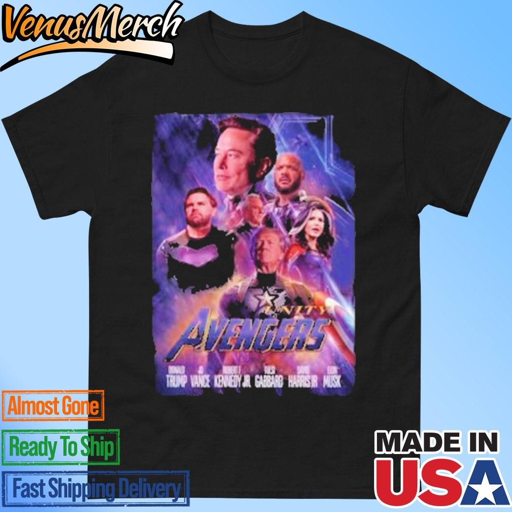 Official Trump Captain America JD Vance Robert F. Kennedy Jr. Tulsi Gabbard Elon Musk Shirt