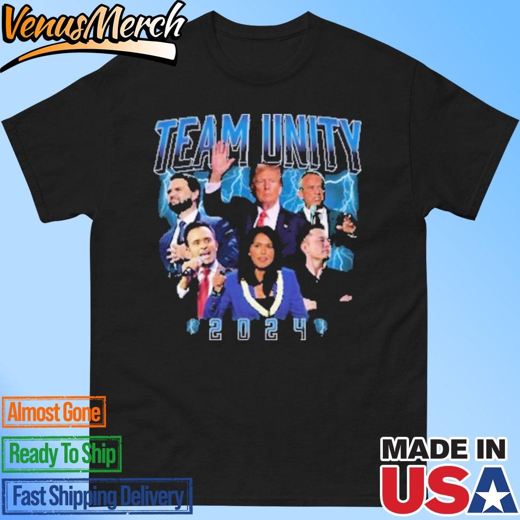 Official Trump Jd Vance Kennedy Tulsi Gabbard Elon Musk Team Unity 2024 Shirt