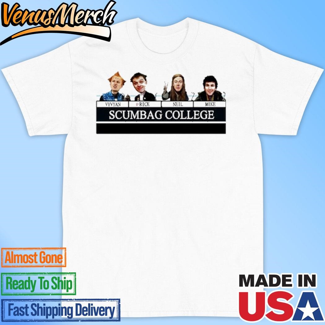 Official Vyvyan Prick Neil Mike Scumbag College T-Shirt