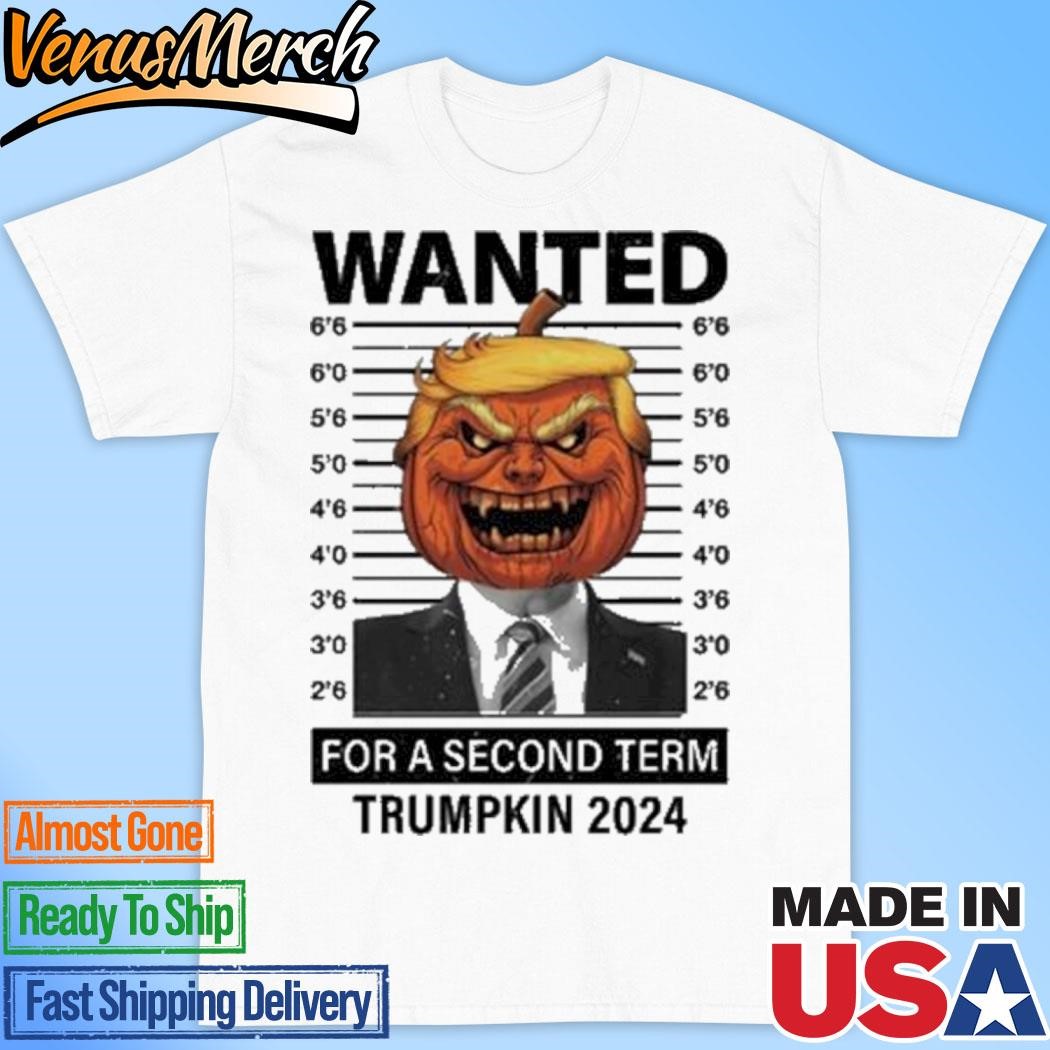 Official Wanted For A Second Term Trumpkin 2024 Shirt