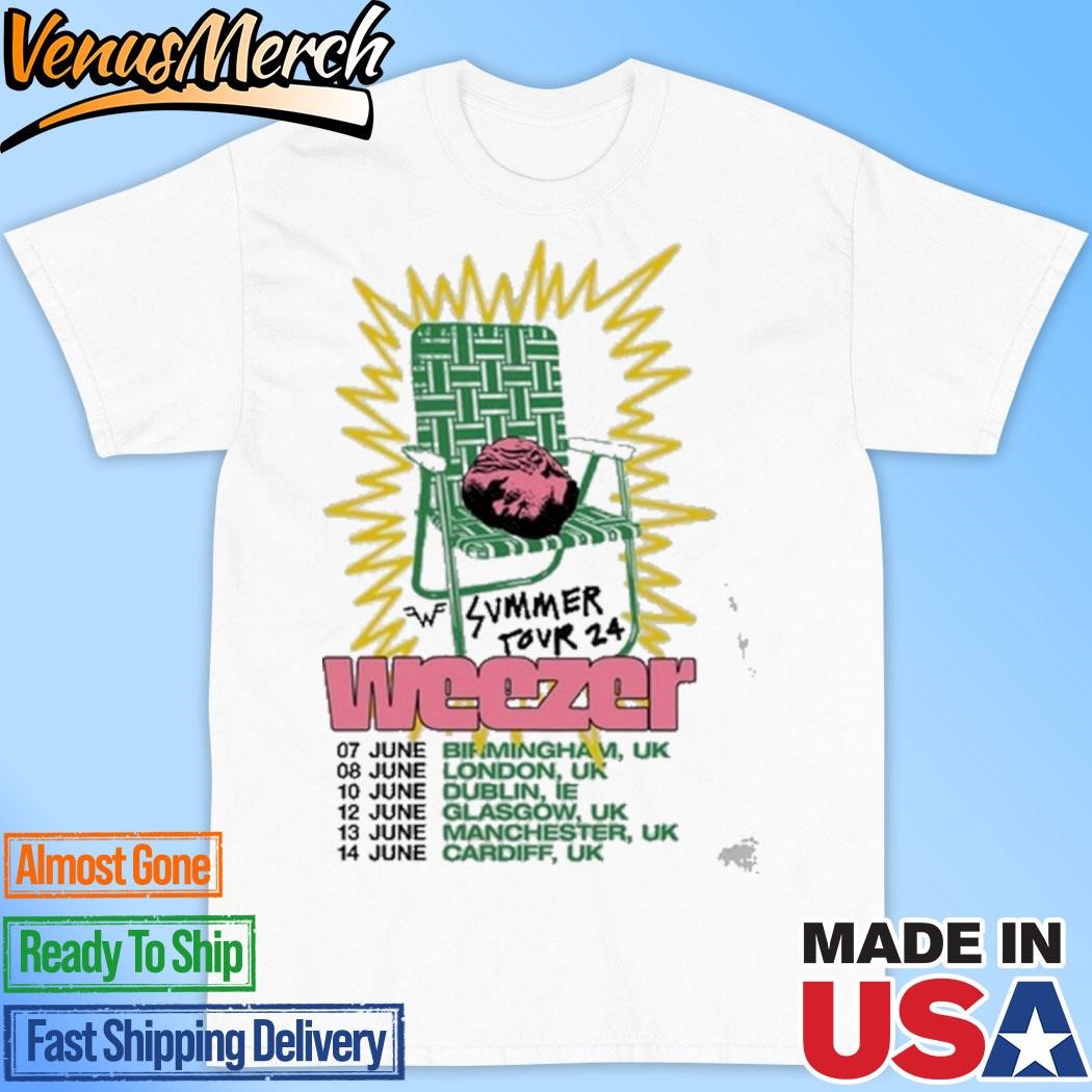 Official Weezer Lawn Chair Summer Tour 2024 Shirt