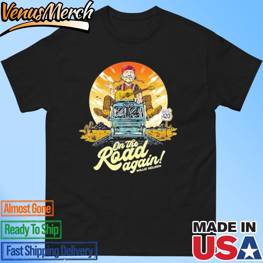 Official Willie Nelson On The Road Again 2024 Shirt