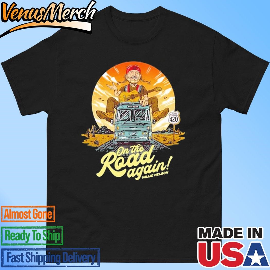 Official Willie Nelson On The Road Again T-Shirt