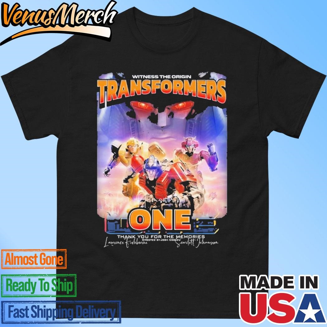 Official Witness The Origin Transformers One Signature Thank You For The Memories Unisex T-Shirt