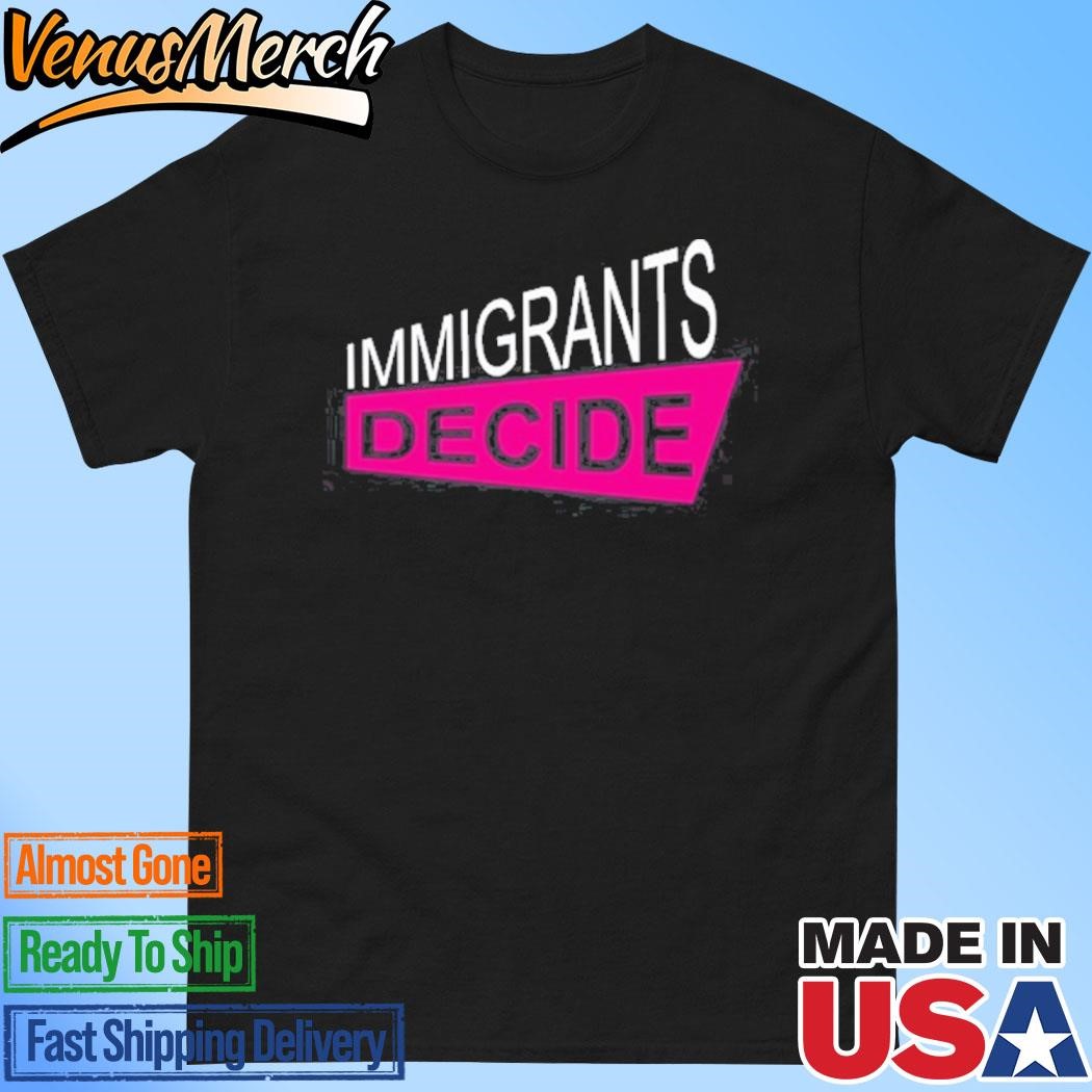 Official Padma Lakshmi Wearing Immigrants Decide Shirt