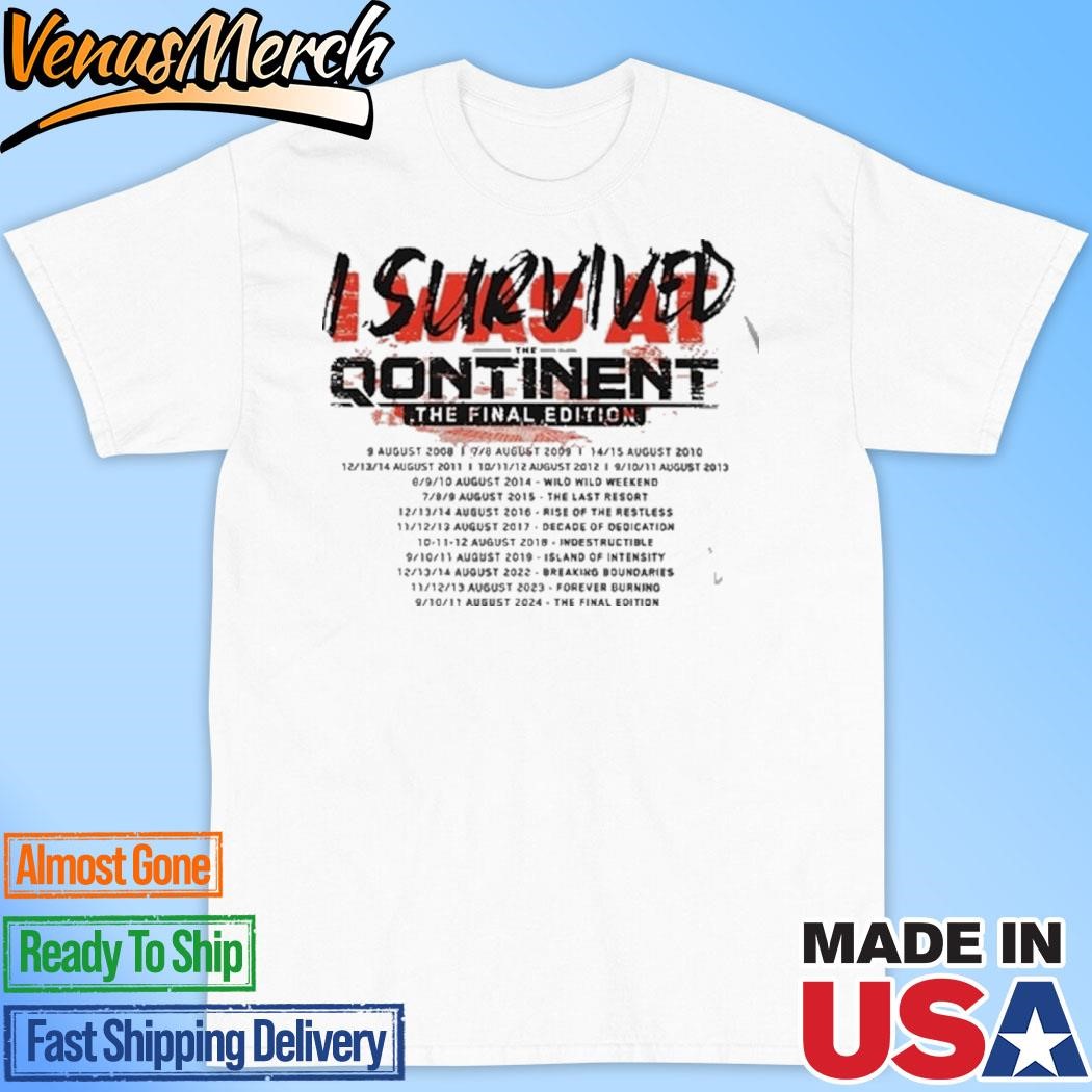 Official Bass Events I Survived The Qontinent Concert Shirt