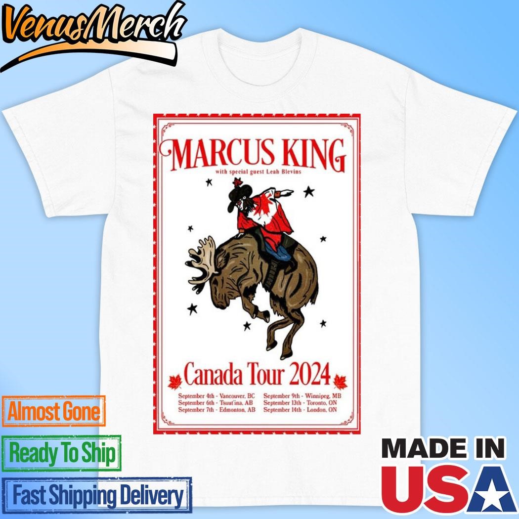 Official Marcus King Tour Canada 2024 Poster Shirt