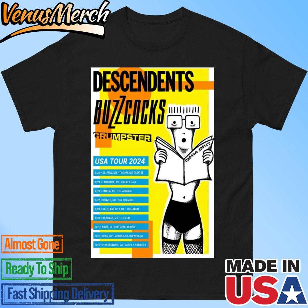 Official Descendents US Tour 2024 Poster Shirt