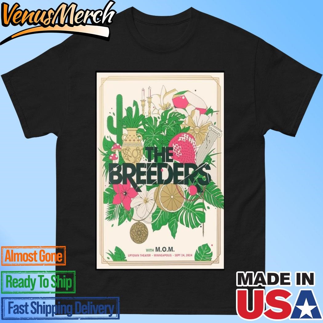 Official The Breeders At Uptown Theater On September 24, 2024 Show Poster Shirt