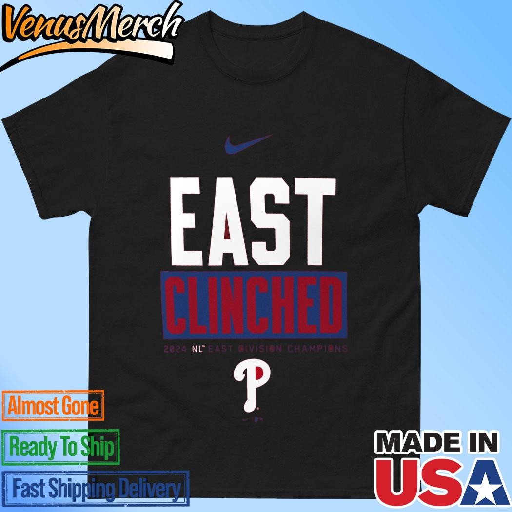 Official Philadelphia Phillies Nike 2024 NL East Division Champions T-Shirt