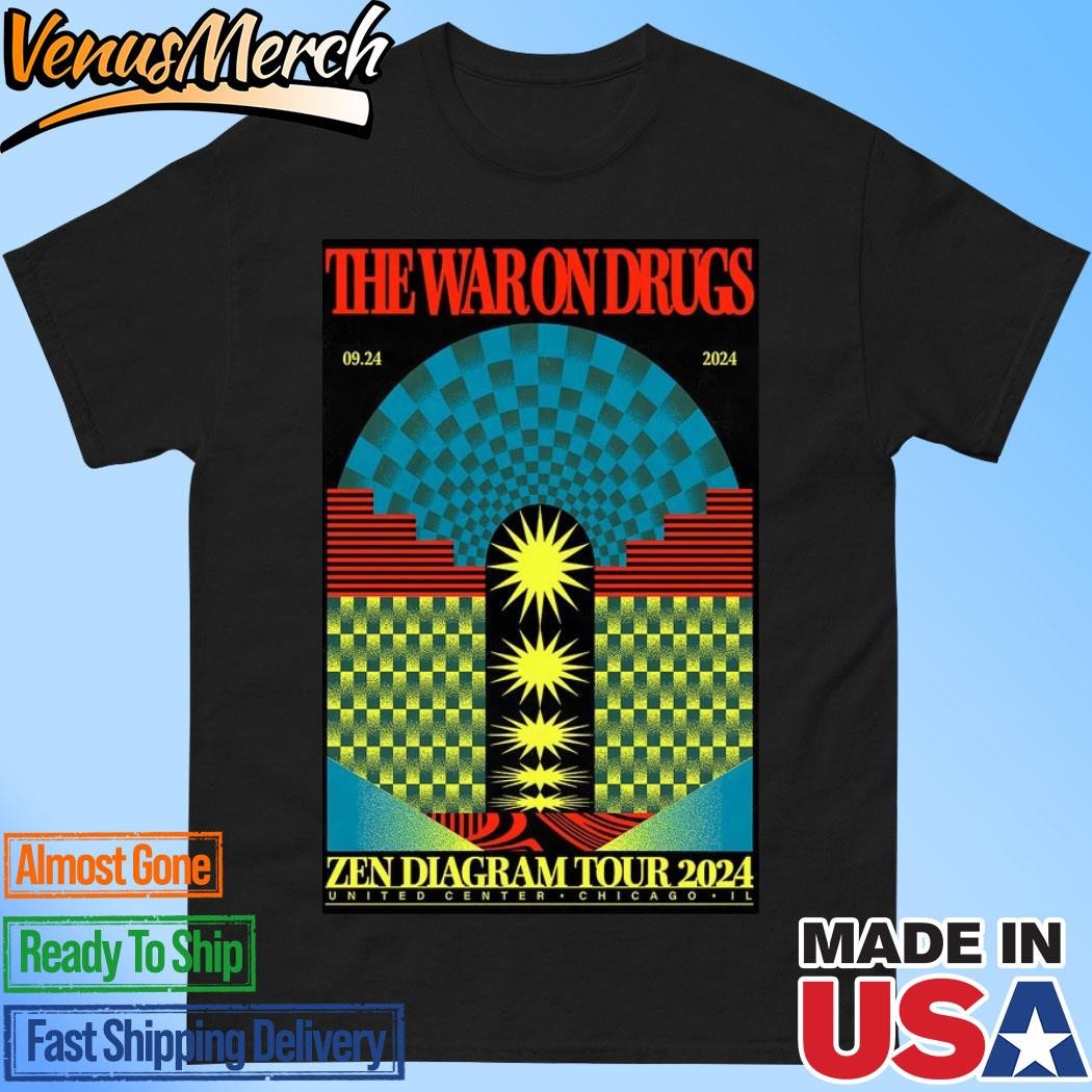 Official The War On Drugs 09.24.2024 Zen Diagram Tour United Center Chicago, IL Poster Shirt