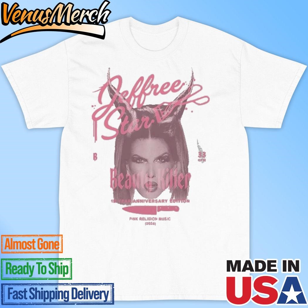 Official Jeffree Star Pink Beauty Killer Anniversary Shirt