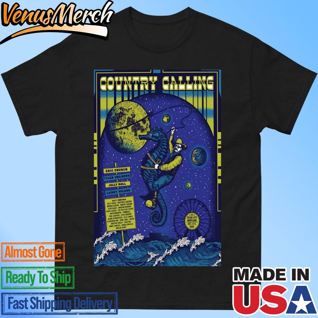 Official Country Calling Oct 4-5 2024 Tour Ocean City, MD Ocean City Inlet Beach Poster Shirt