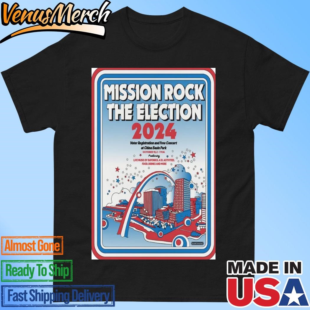 Mission Rock October 19 2024 Live At China Basin Park, San Francisco, CA Concert Poster Shirt