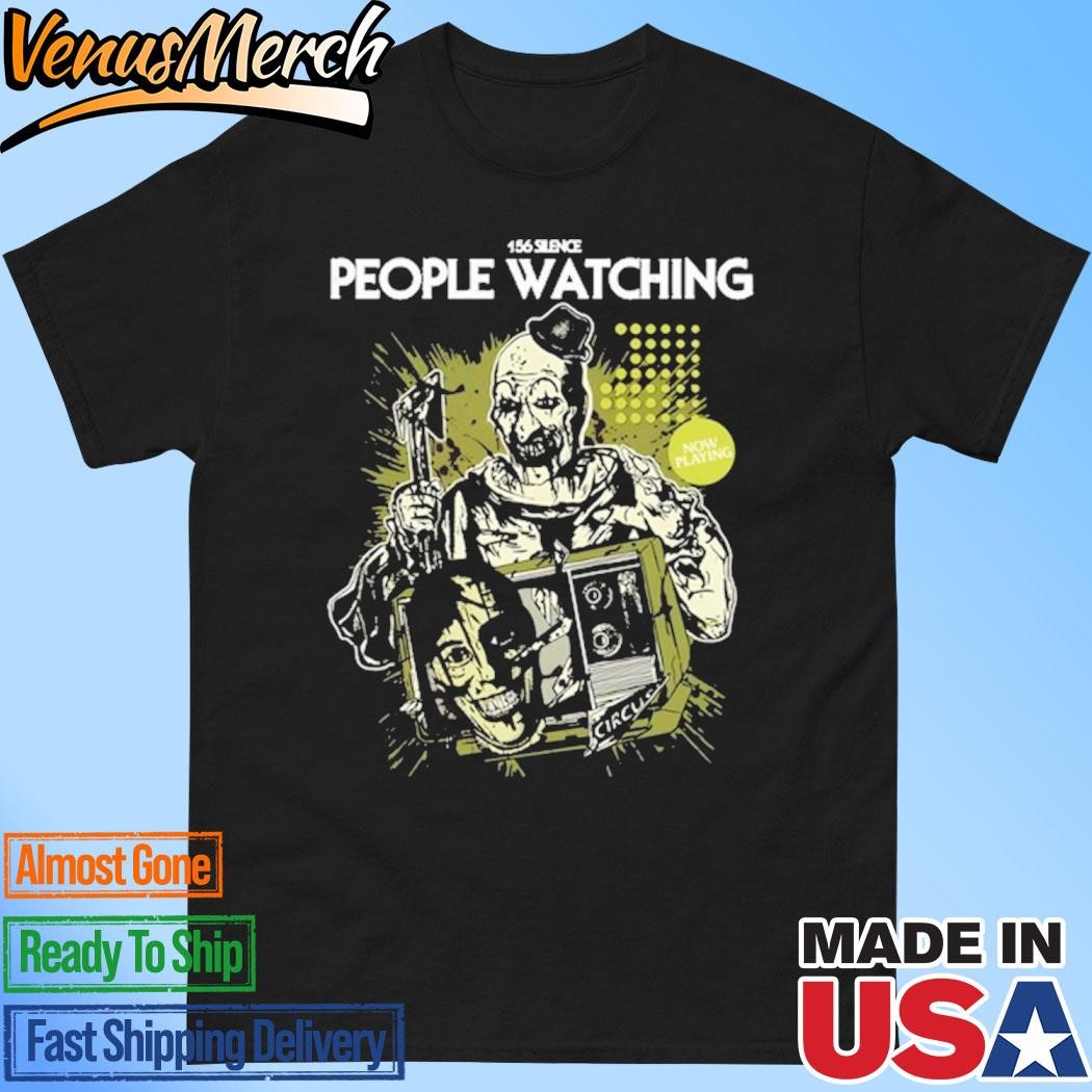 Official 156 Silence Clown People Watching Shirt