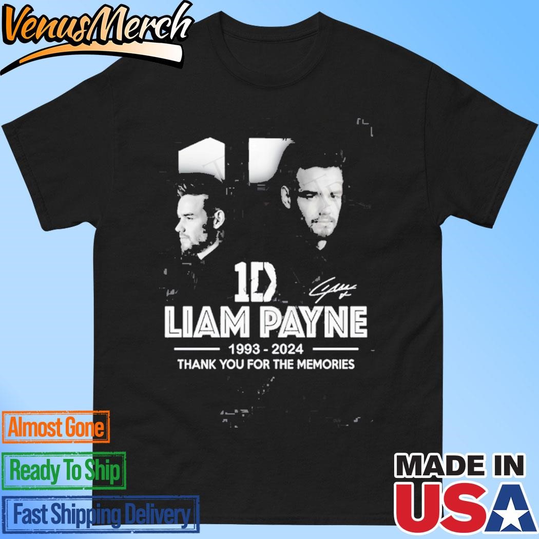 Official 1D Liam Payne 1993-2024 Thank You For The Memories T-Shirt