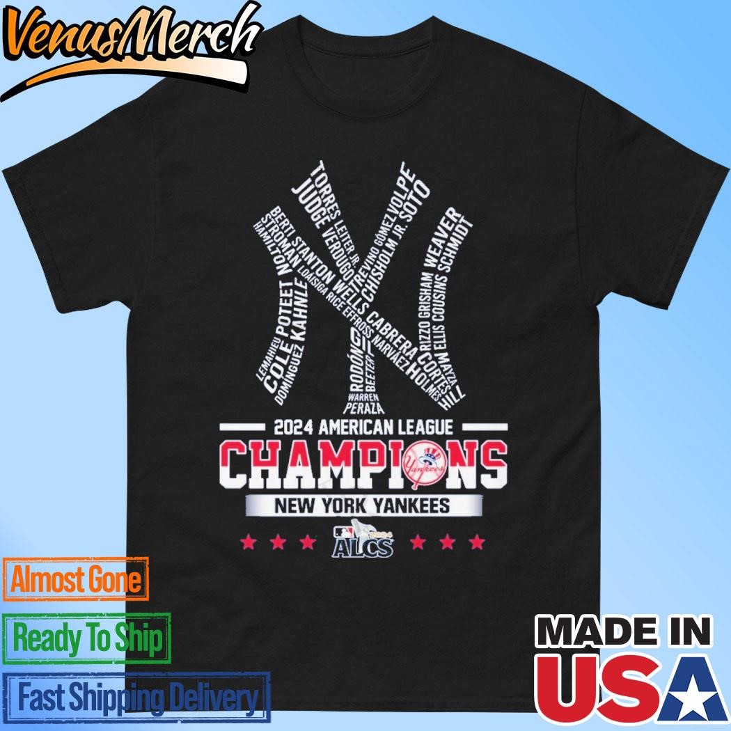 Official 2024 ALCS Champions New York Yankees T-Shirt