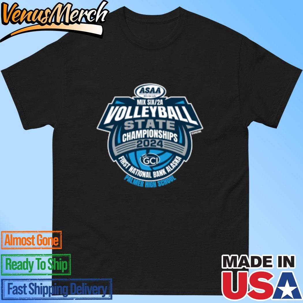 Official 2024 (ASAA) First National Bank Alaska Mix Six 2A Volleyball State Championships Shirt