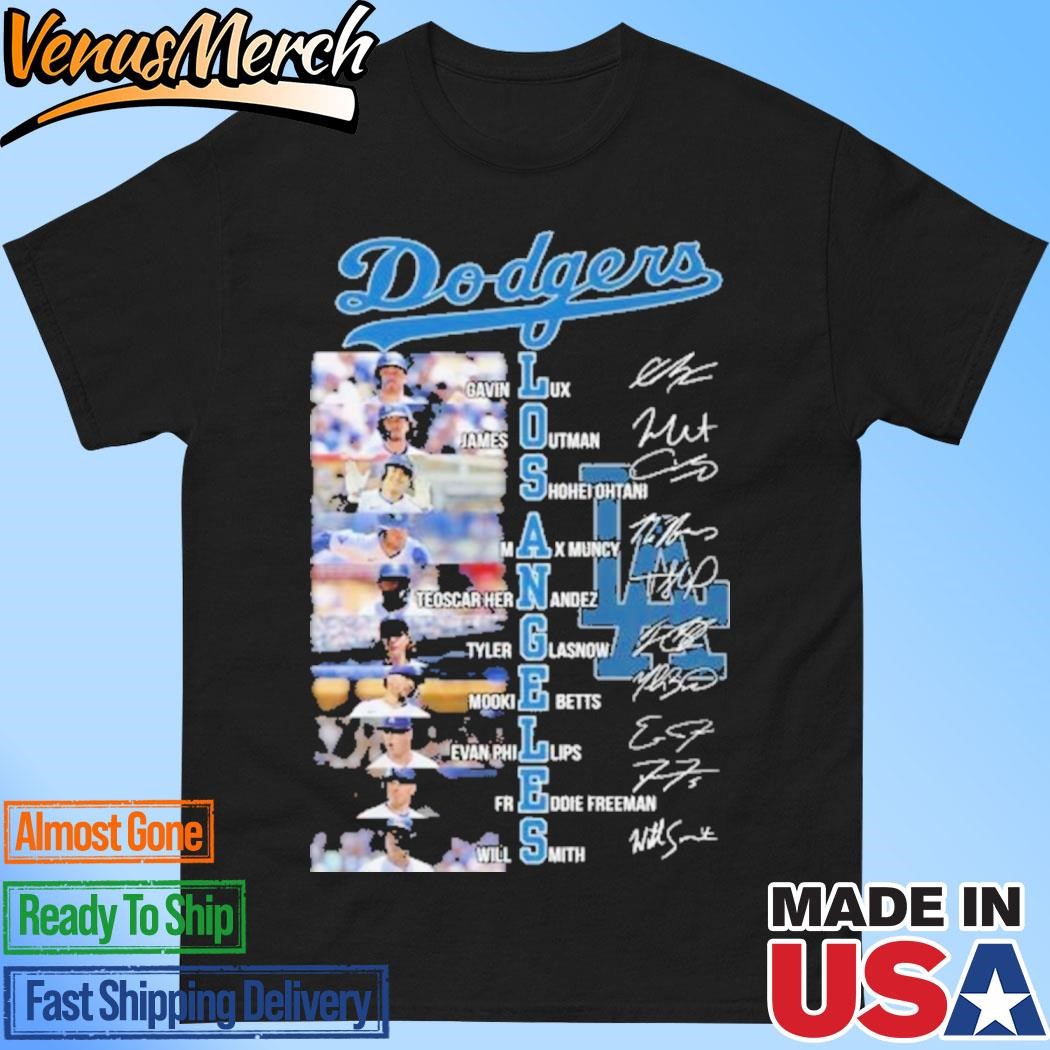 Official 2024 Los Angeles Dodgers Signature Unisex T-Shirt