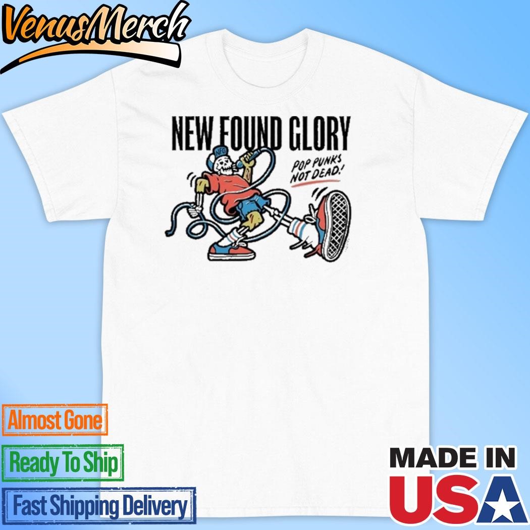 Official 2024 New Found Glory Pop Punks Not Dead Skeleton T-Shirt