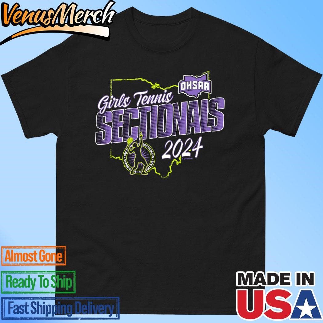 Official 2024 OHSAA Girls Tennis Sectionals T-Shirt