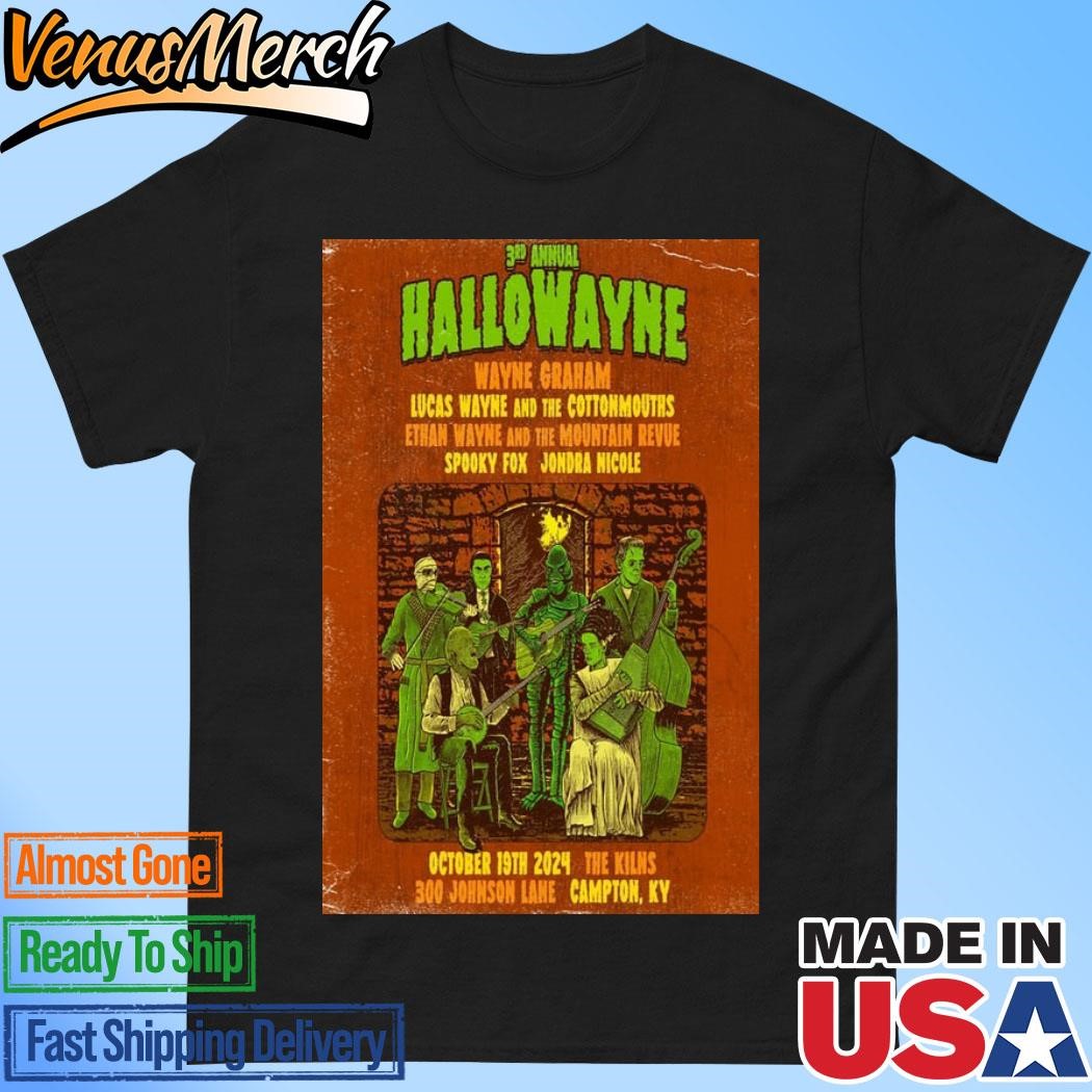 Official 3rd Annual Hallowayne In Campton KY Oct 19 2024 Poster Shirt