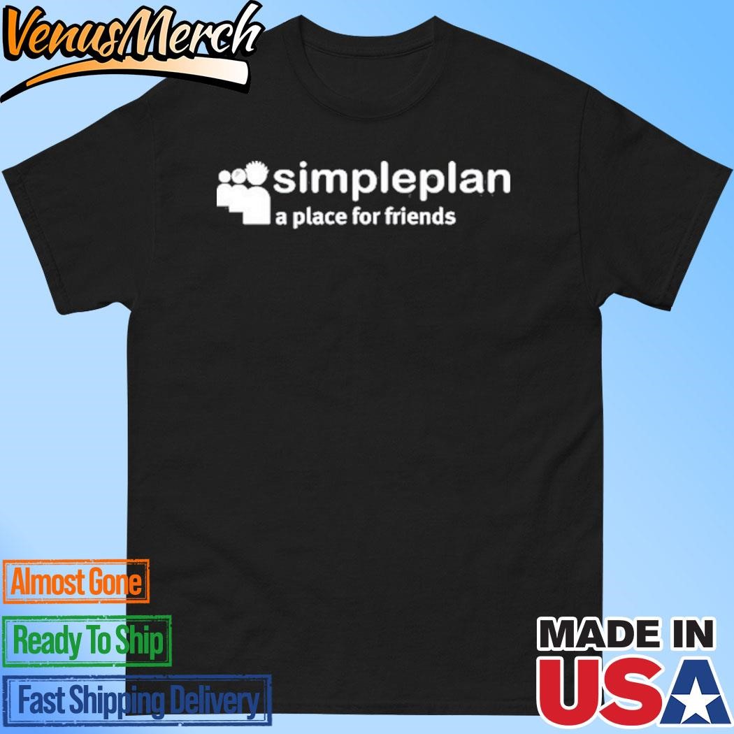 Official A Place For Friends Simple Plan Shirt