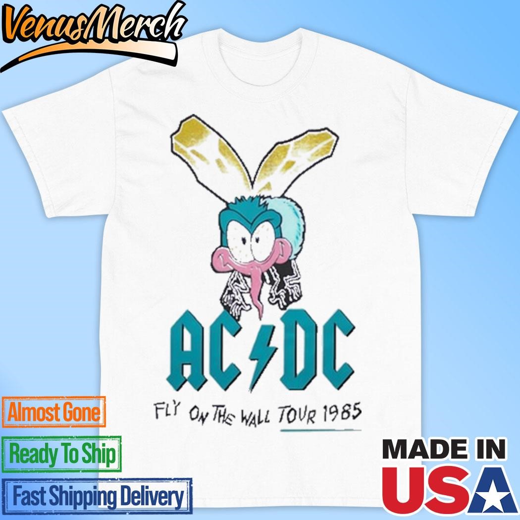 Official AC-DC Fly On The Wall Tour 1985 T-Shirt