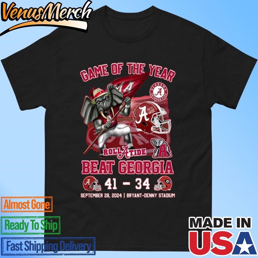 Official Alabama Crimson Tide Beat Georgia Bulldogs Game Of The Year 2024 T-Shirt