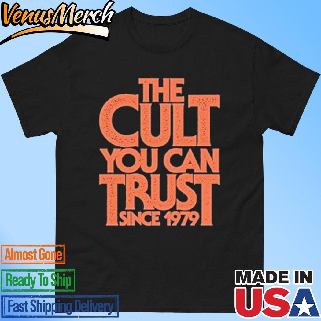 Official Alternative Tentacles Orange Bat Logo The Cult You Can Trust Femme Black Shirt