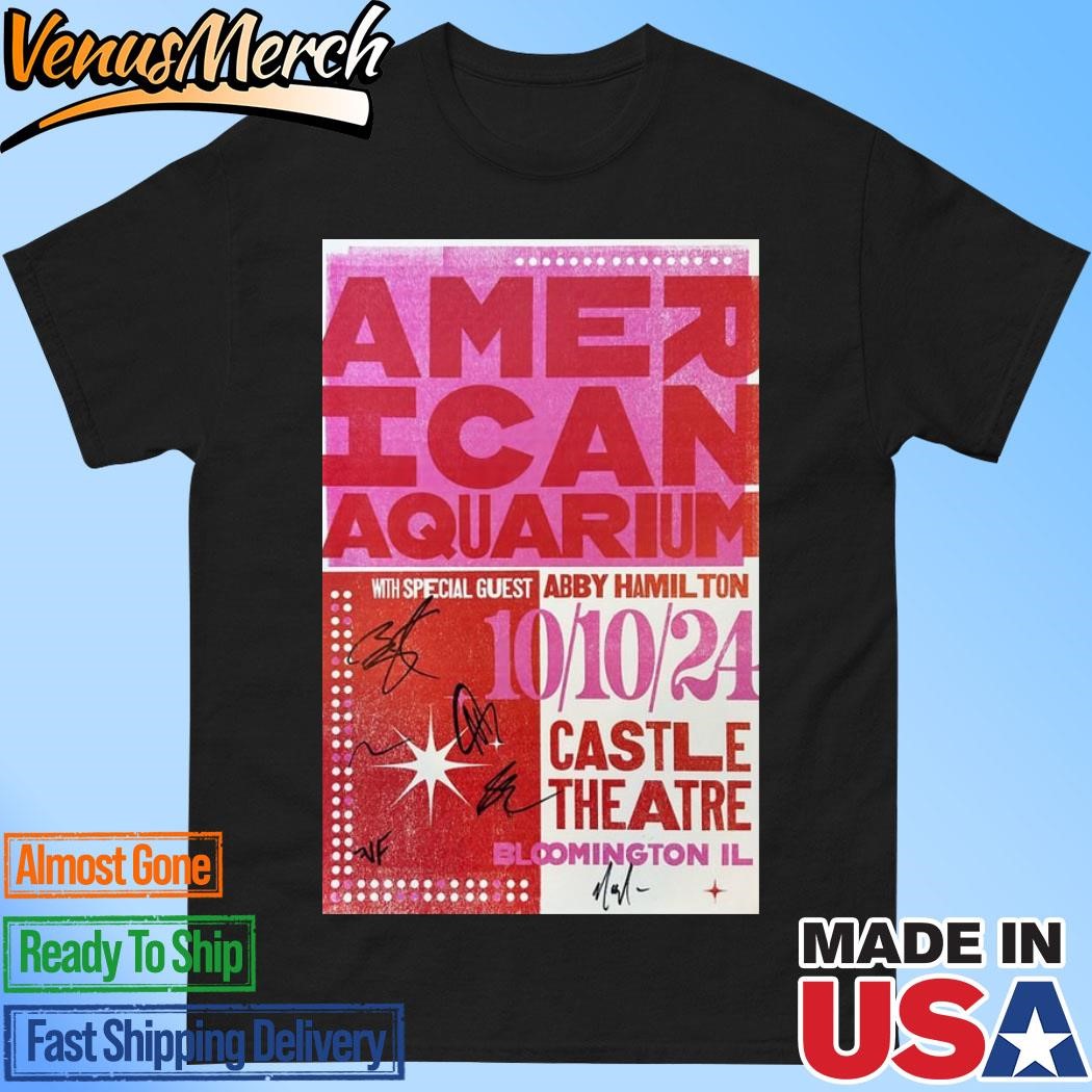 Official American Aquarium 10 10 24 Castle Theatre Bloomington, IL Poster Shirt