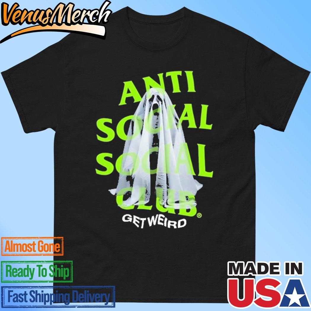 Official Anti Social Social Club Get Weird Ghost Shirt